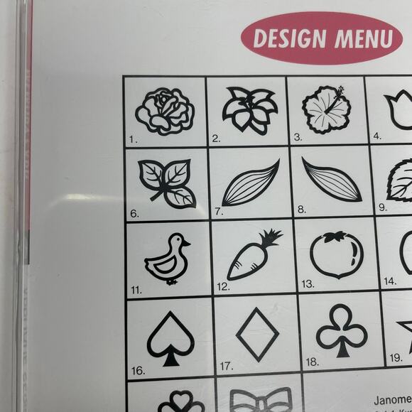 Janome Memory Card 10 Appliqué Series 1992 For Janome 8000 Includes Templates - Picture 15 of 16